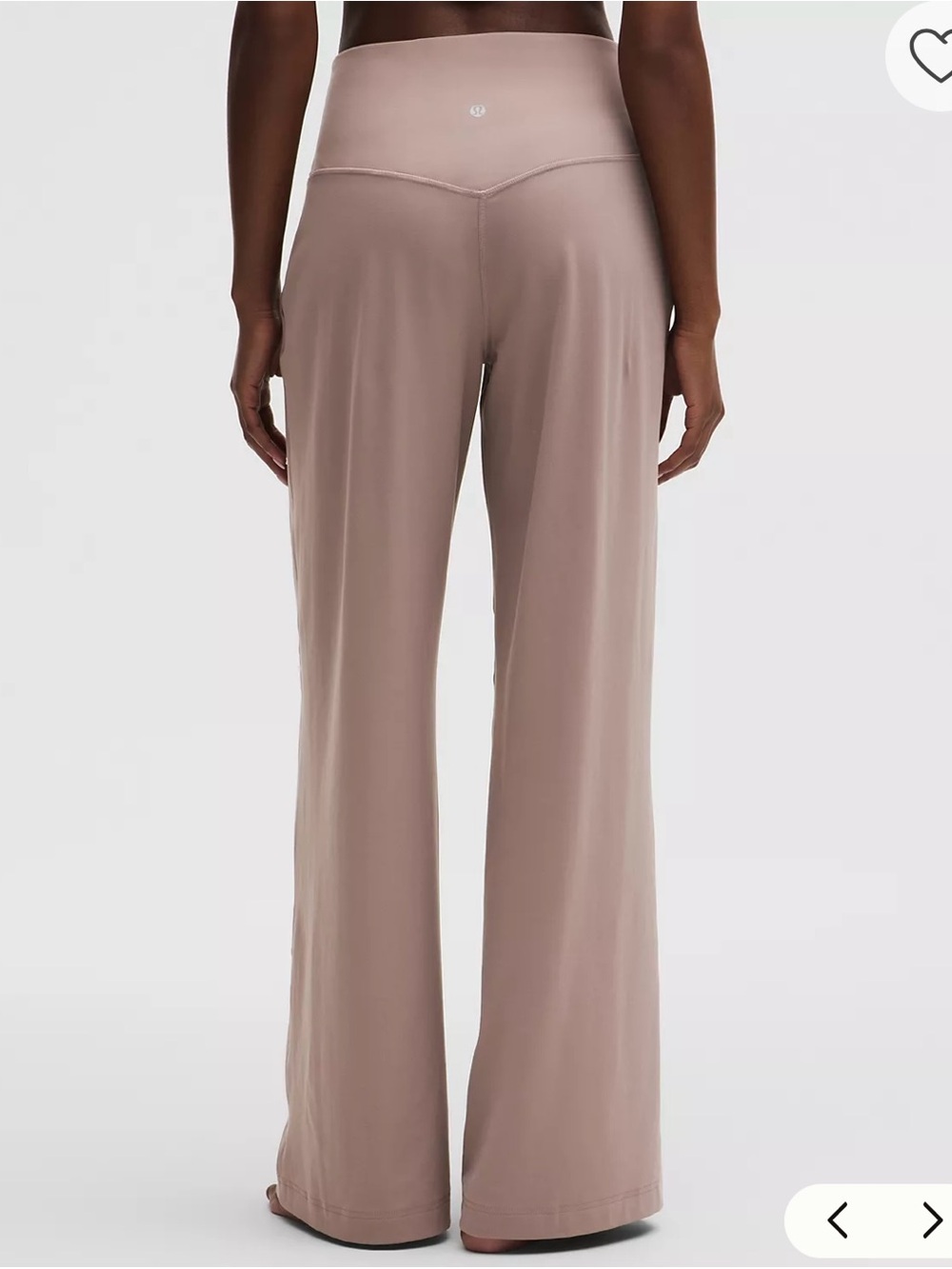 lululemon athletica Wide-Leg High-Waist Pants in Mauve - Picture 2 of 3